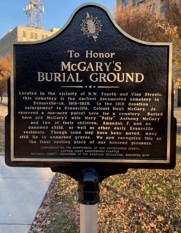 McGary's Burial Ground Side of Marker image. Click for full size.