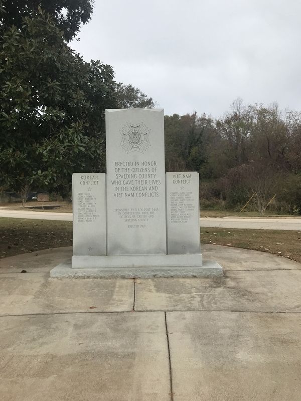 Spalding County Korean and Vietnam Wars Memorial image. Click for full size.