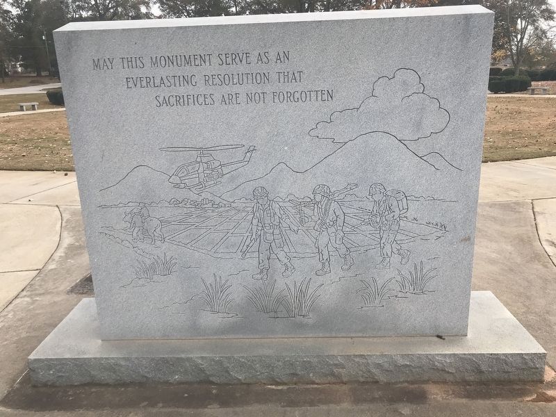 Spalding County Vietnam Monument (reverse) image. Click for full size.