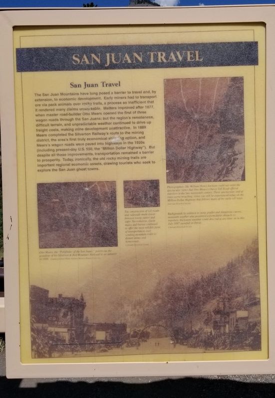San Juan Travel Marker image. Click for full size.