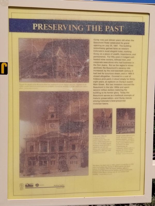 Preserving the Past Marker image. Click for full size.