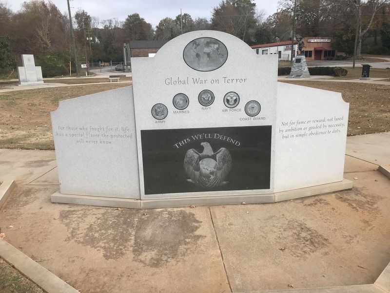 Global War on Terror Marker (reverse side) image. Click for full size.