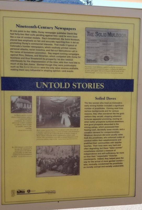 Untold Stories Marker image. Click for full size.