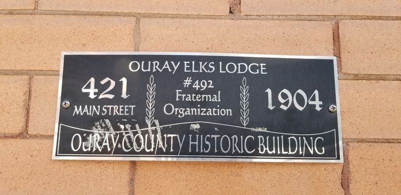 Ouray Elks Lodge Marker image. Click for full size.