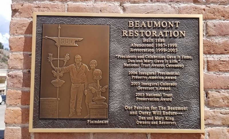 Beaumont Restoration Marker image. Click for full size.