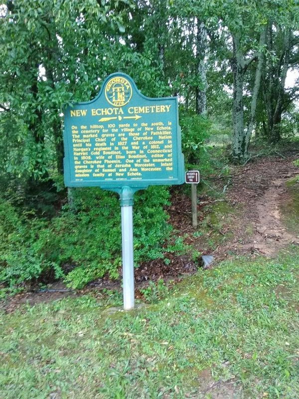 New Echota Cemetery Marker image. Click for full size.
