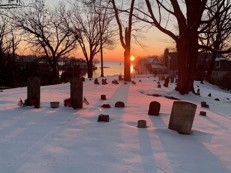 Sunrise at the graveyard. image. Click for full size.
