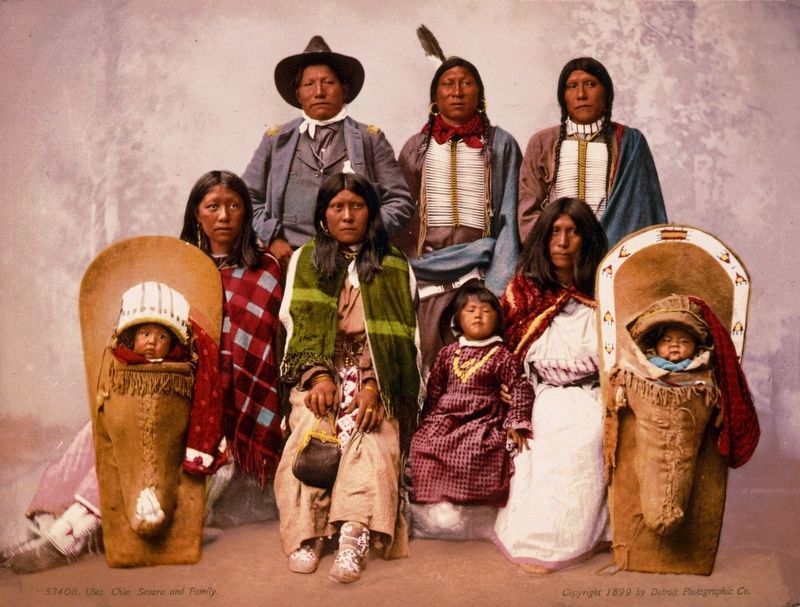 Ute people - Chief Sevara and family image. Click for full size.