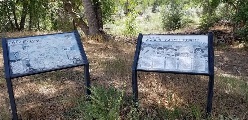 The West Elk Loop Marker is the marker on the left of the two markers image. Click for full size.