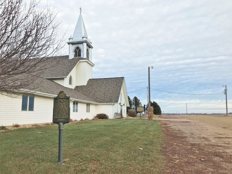 Peter Byg, Prairie Fire Victim Marker, from the west. Click for full size. Peter Byg, Prairie Fire Victim Marker, from the west image. Click for full size.