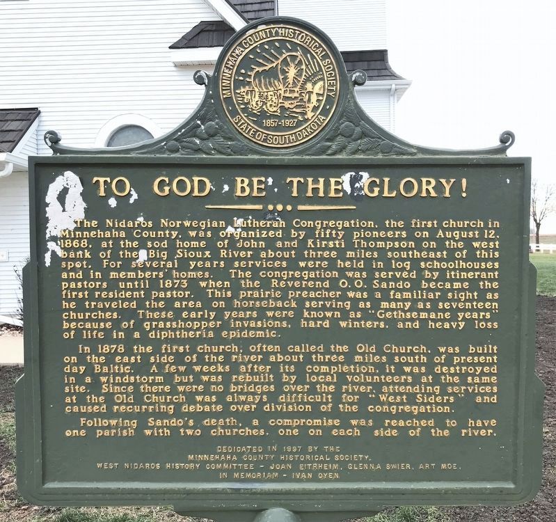 To God Be The Glory! Marker image. Click for full size.