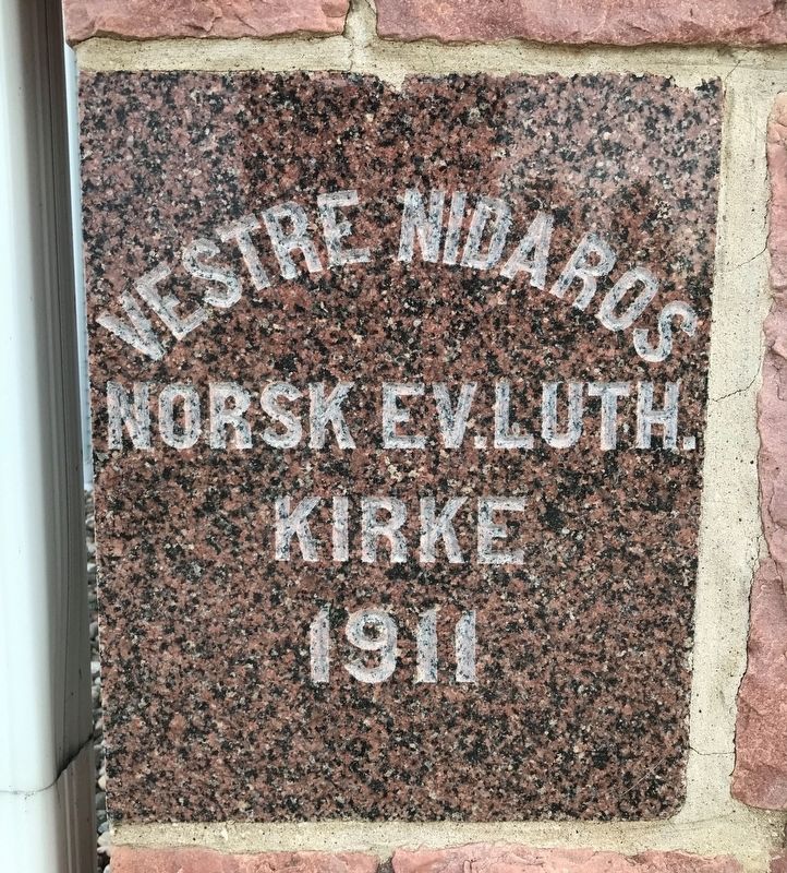 West Nidaros Cornerstone image. Click for full size.
