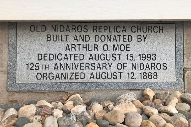 Old Nidaros Replica Church Marker image. Click for full size.