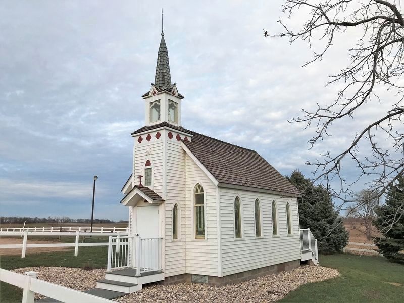 Old Nidaros Replica Church & Marker image. Click for full size.