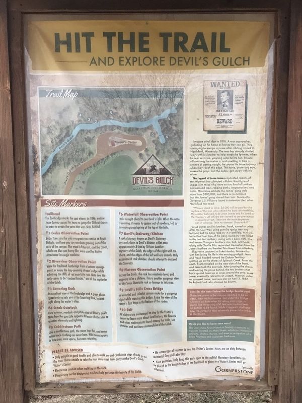 Hit the Trail and Explore Devil's Gulch Marker image. Click for full size.