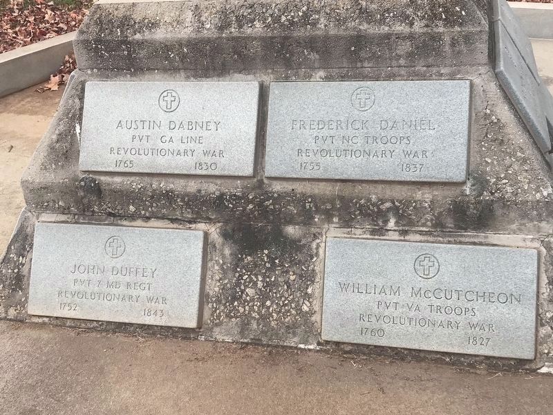 In Memory of Revolutionary Soldiers Marker (Side A) image. Click for full size.
