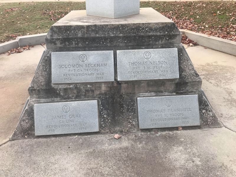 In Memory of Revolutionary Soldiers Marker (Side B) image. Click for full size.