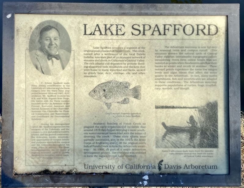 Lake Spafford Marker image. Click for full size.
