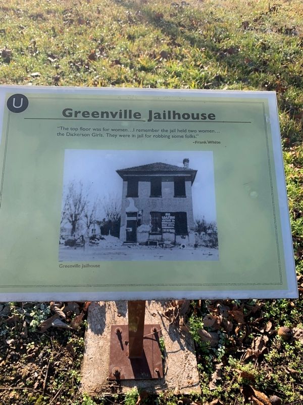 Greenville Jailhouse Marker image. Click for full size.