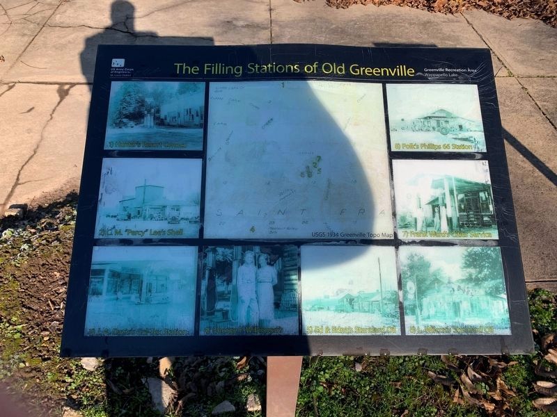 The Filling Stations of Old Greenville Marker image. Click for full size.
