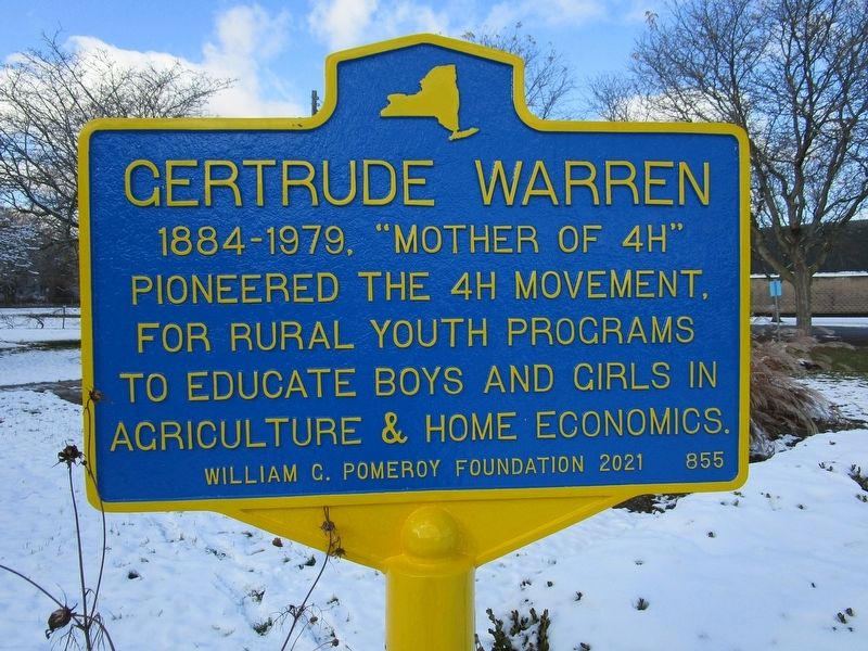 Gertrude Warren Marker. Click for full size. Gertrude Warren Marker image. Click for full size.