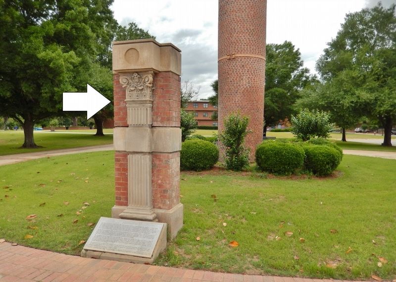 Flint River Flood Monument & Column Capital image. Click for full size.