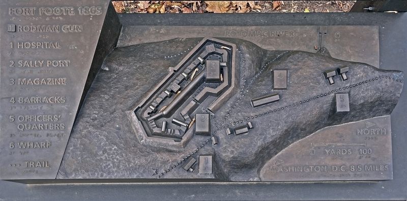 Bronze Model of Fort Foote image. Click for full size.