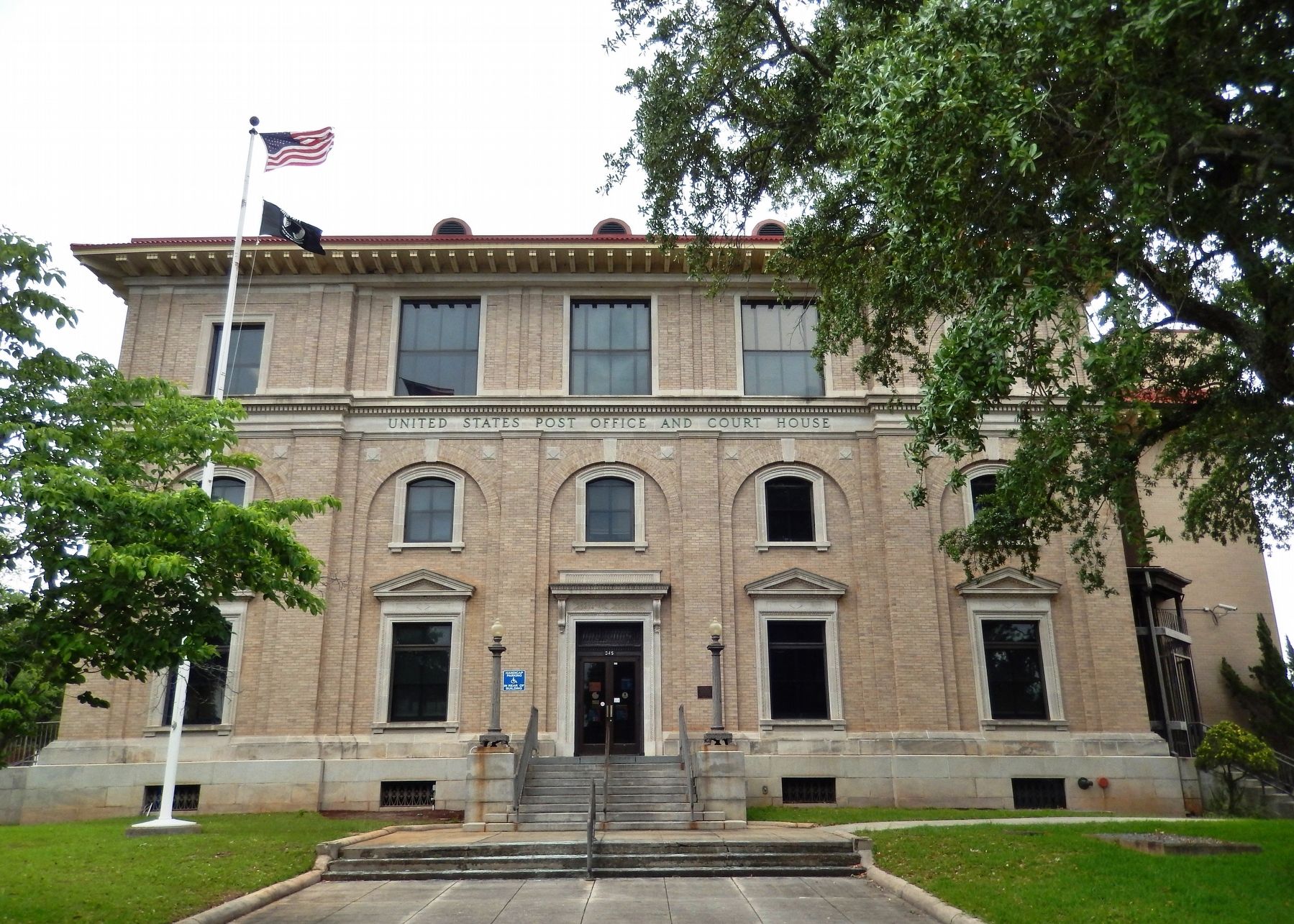 United States Post Office — Courthouse (<i>south/front elevation</i>) image. Click for full size.