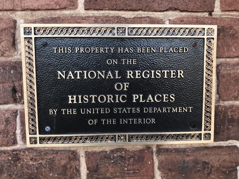Hampton Depot — National Register of Historic Places plaque image. Click for full size.