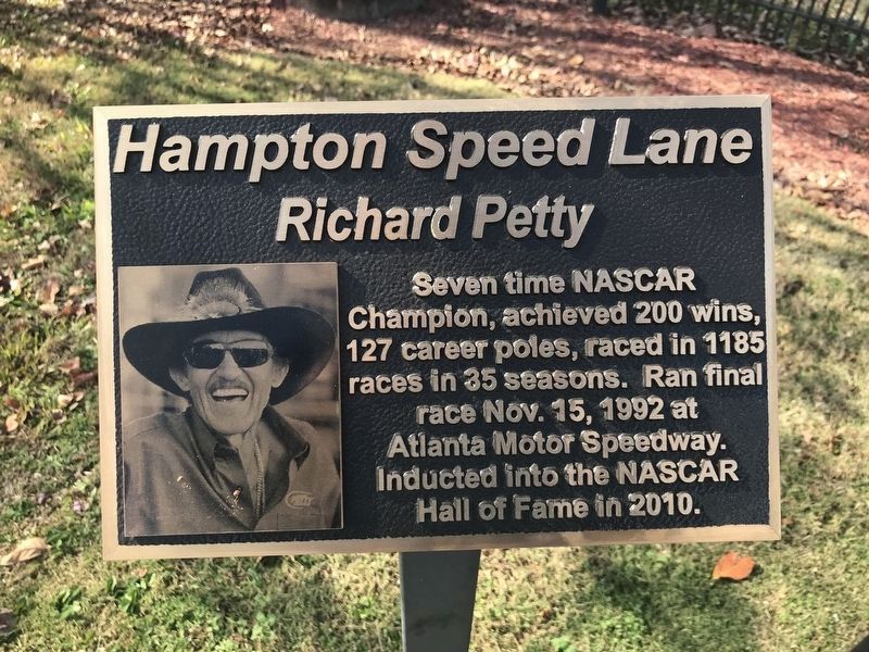Richard Petty Marker image. Click for full size.