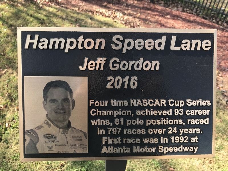 Jeff Gordon Marker image. Click for full size.