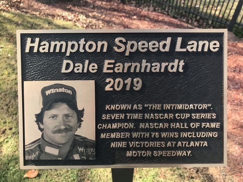 Dale Earnhardt Marker. Click for full size. Dale Earnhardt Marker image. Click for full size.
