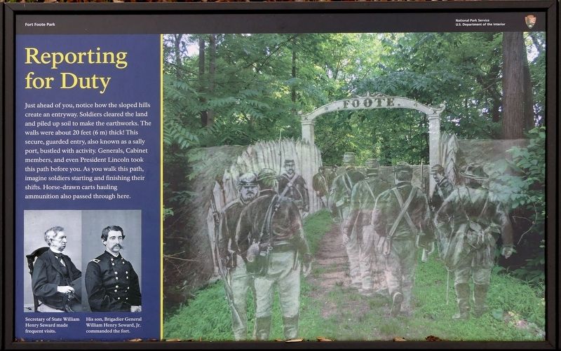 Reporting for Duty Marker. Click for full size. Reporting for Duty Marker image. Click for full size.