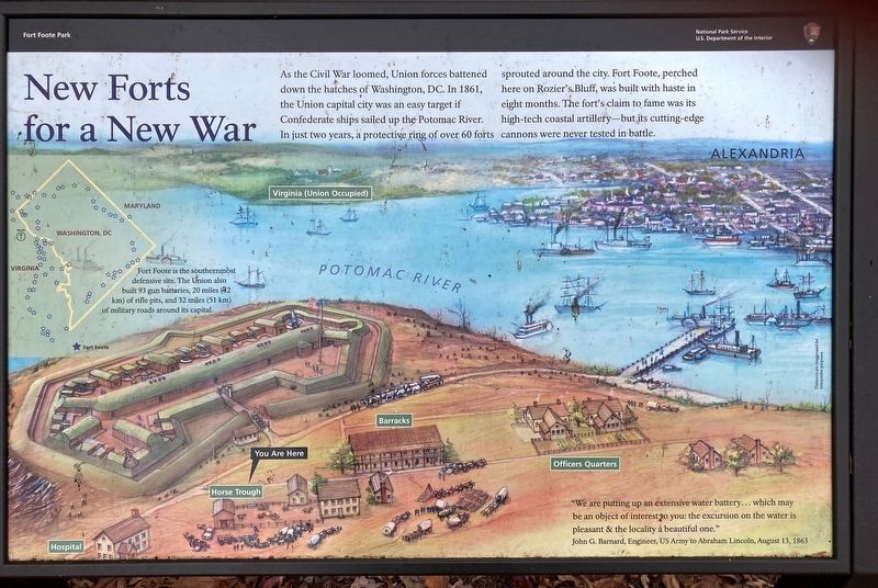 New Forts for a New War Marker image. Click for full size.