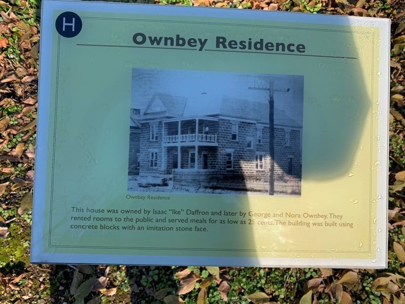 Ownbey Residence Marker. Click for full size. Ownbey Residence Marker image. Click for full size.