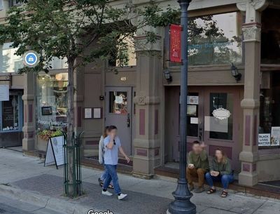Iron Front Hotel and Marker. Click for full size. Iron Front Hotel and Marker image. Click for full size.