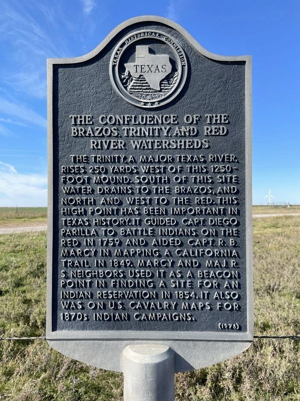 The Confluence of the Brazos, Trinity, and Red River Watersheds Marker image. Click for full size.