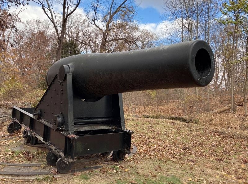 15 inch Rodman Gun<br>49316 lbs<br>No.1 T.J.R. 1863 image. Click for full size.