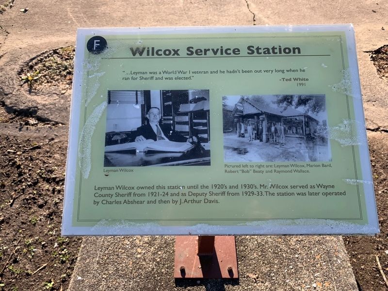 Wilcox Service Station Marker. Click for full size. Wilcox Service Station Marker image. Click for full size.