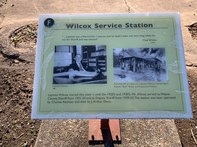 Wilcox Service Station Marker image. Click for full size.