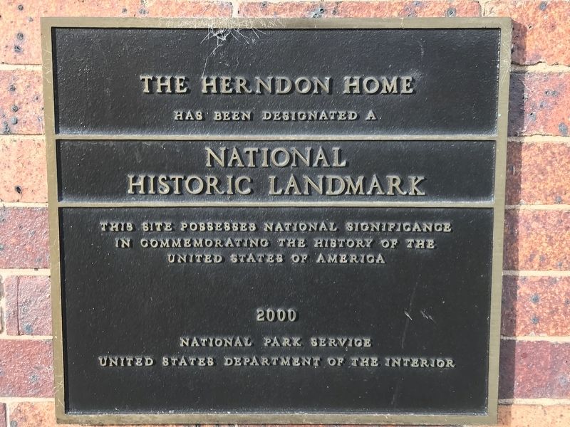 The Herndon Home Marker image. Click for full size.