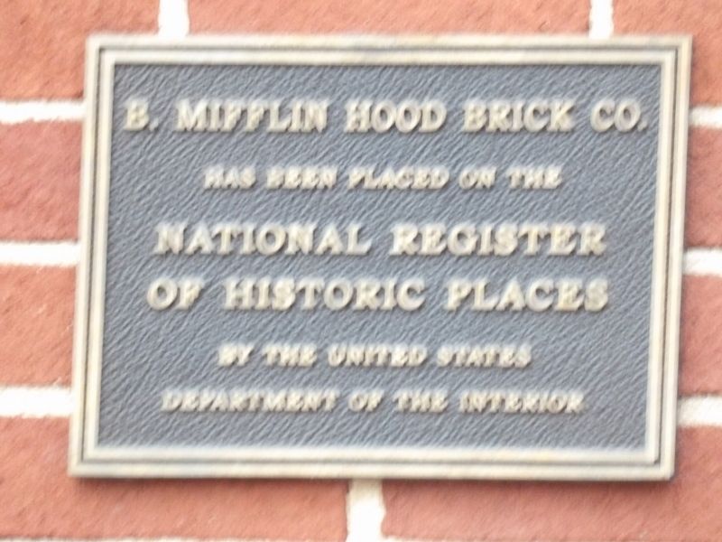 B. Mifflin Hood Brick Co. Marker image. Click for full size.