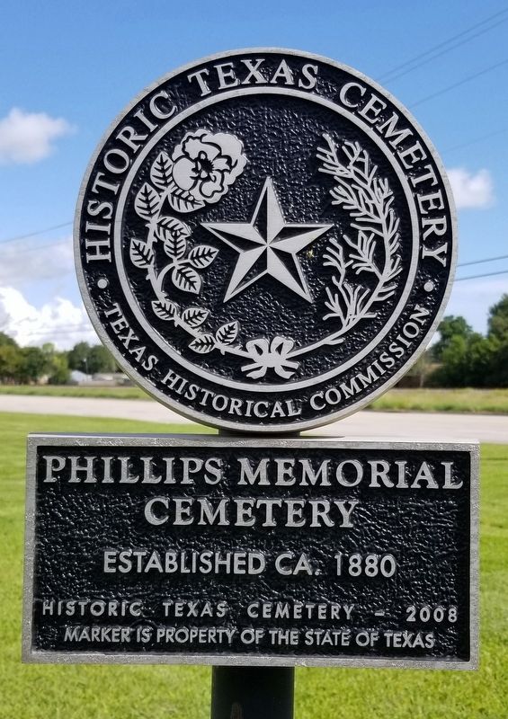 Phillips Memorial Cemetery Marker image. Click for full size.