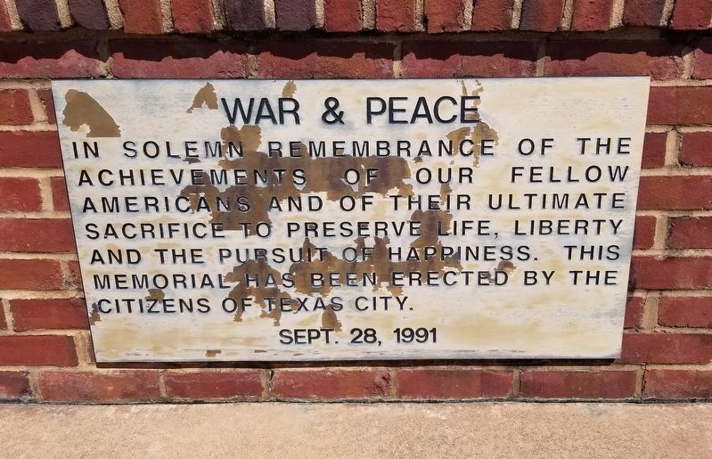 War & Peace Marker image. Click for full size.