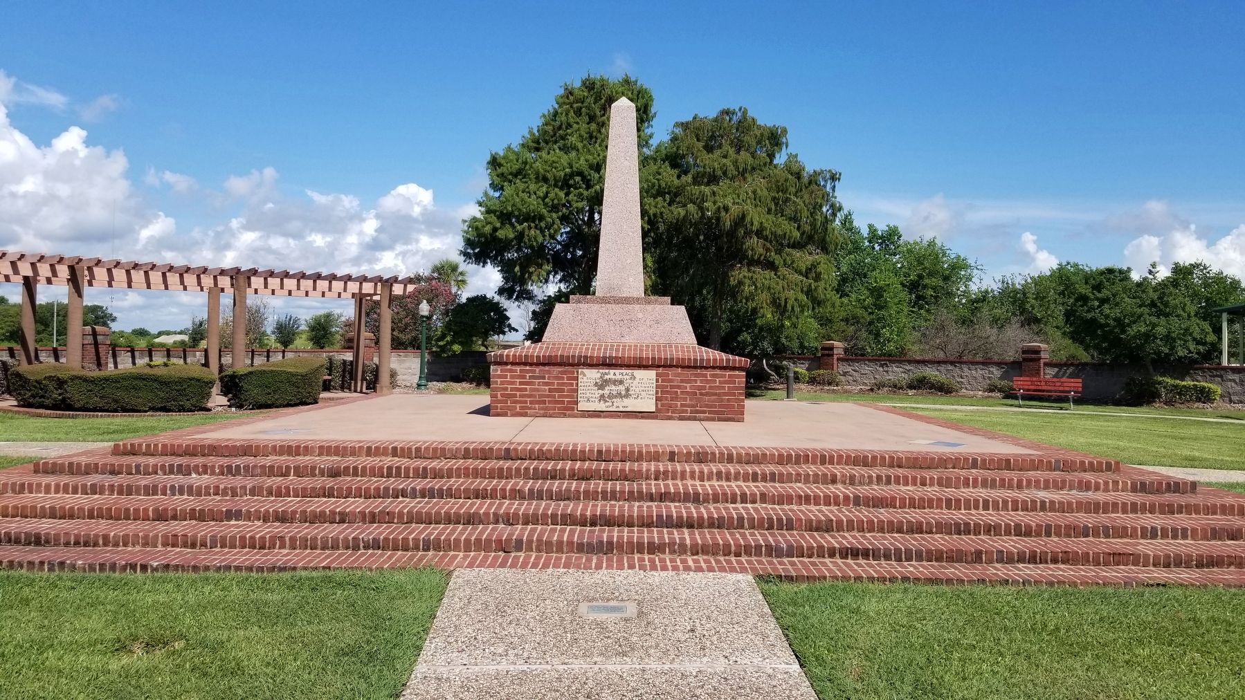 The Servicemen From Texas City Marker is on the side of the memorial image. Click for full size.