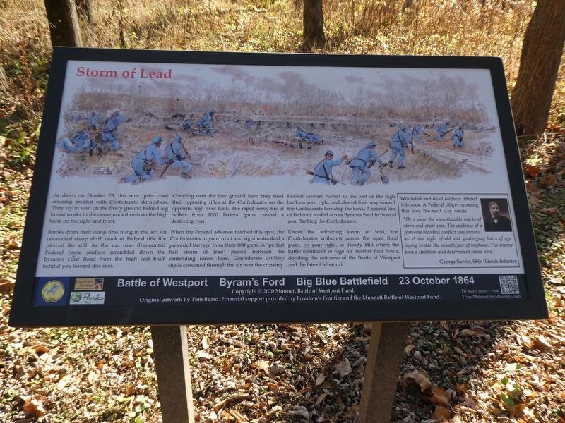 Storm of Lead Marker. Click for full size. Storm of Lead Marker image. Click for full size.