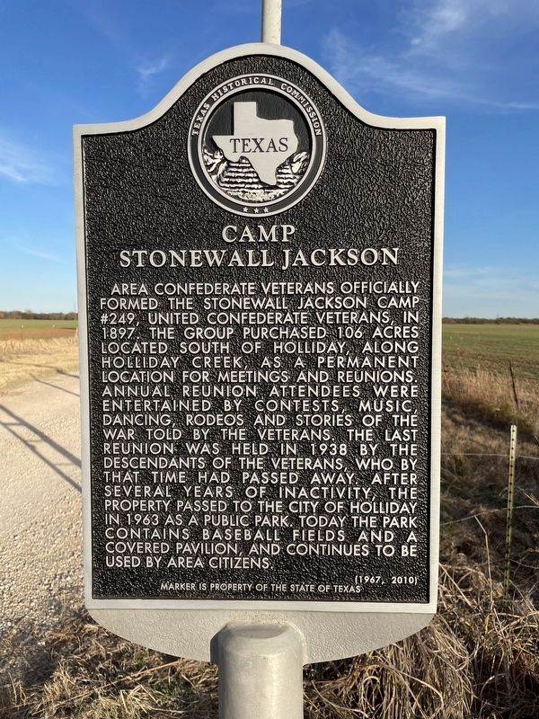 Camp Stonewall Jackson Marker image. Click for full size.