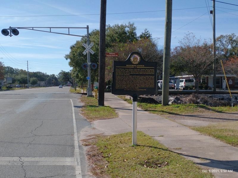 View of marker when traveling south on South Broad Street image. Click for full size.