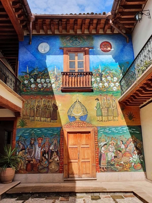 An interior mural at the P�tzcuaro Town Hall image. Click for full size.