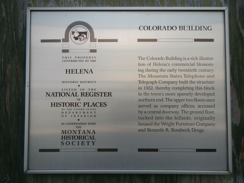 Colorado Building Marker image. Click for full size.